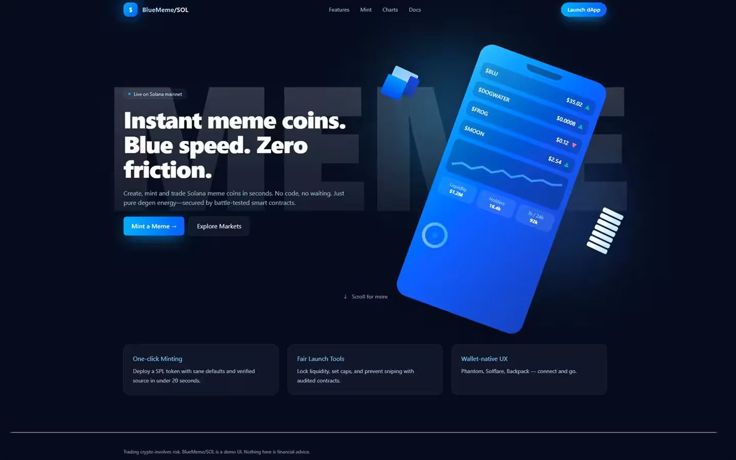 BlueMeme Landing
