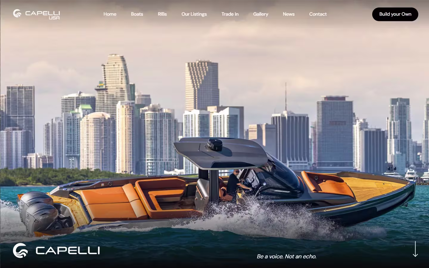 Capelli Boats Landing Page