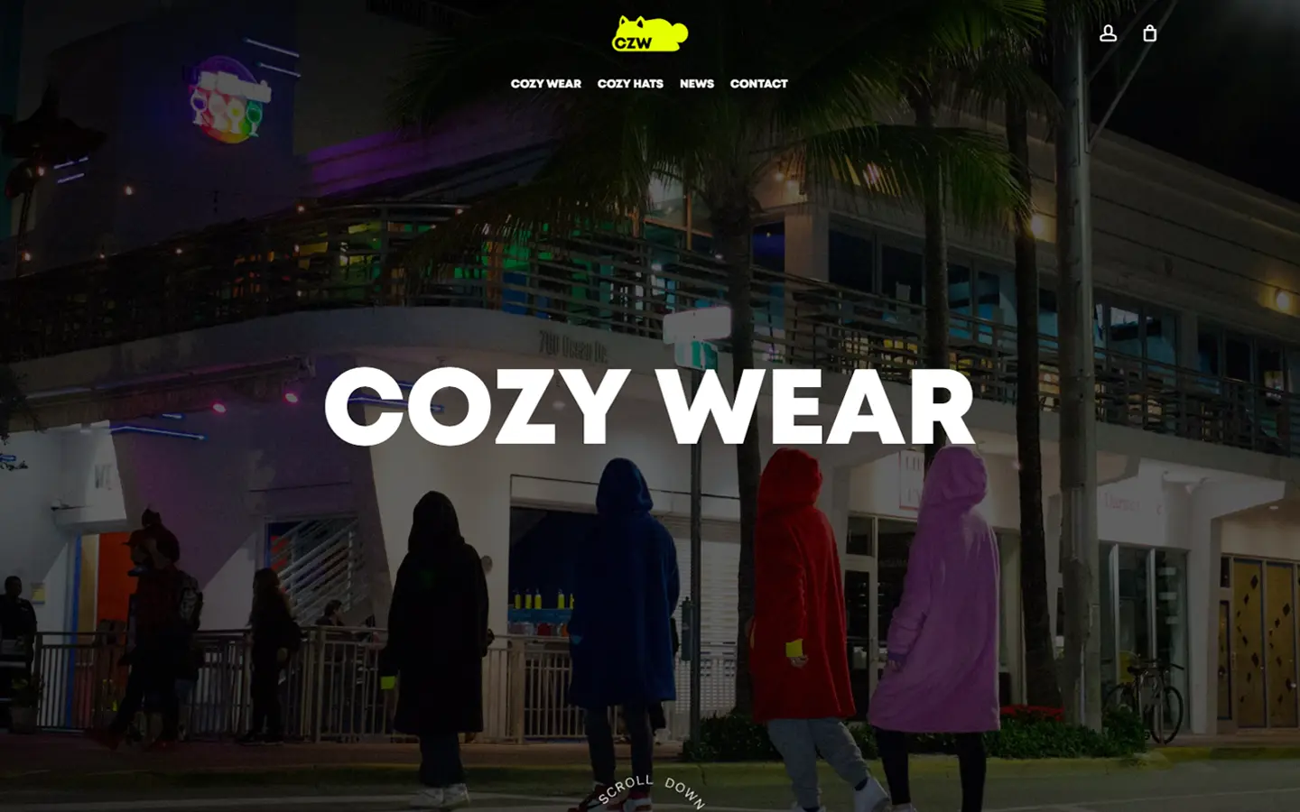 Cozy Wear Landing Page