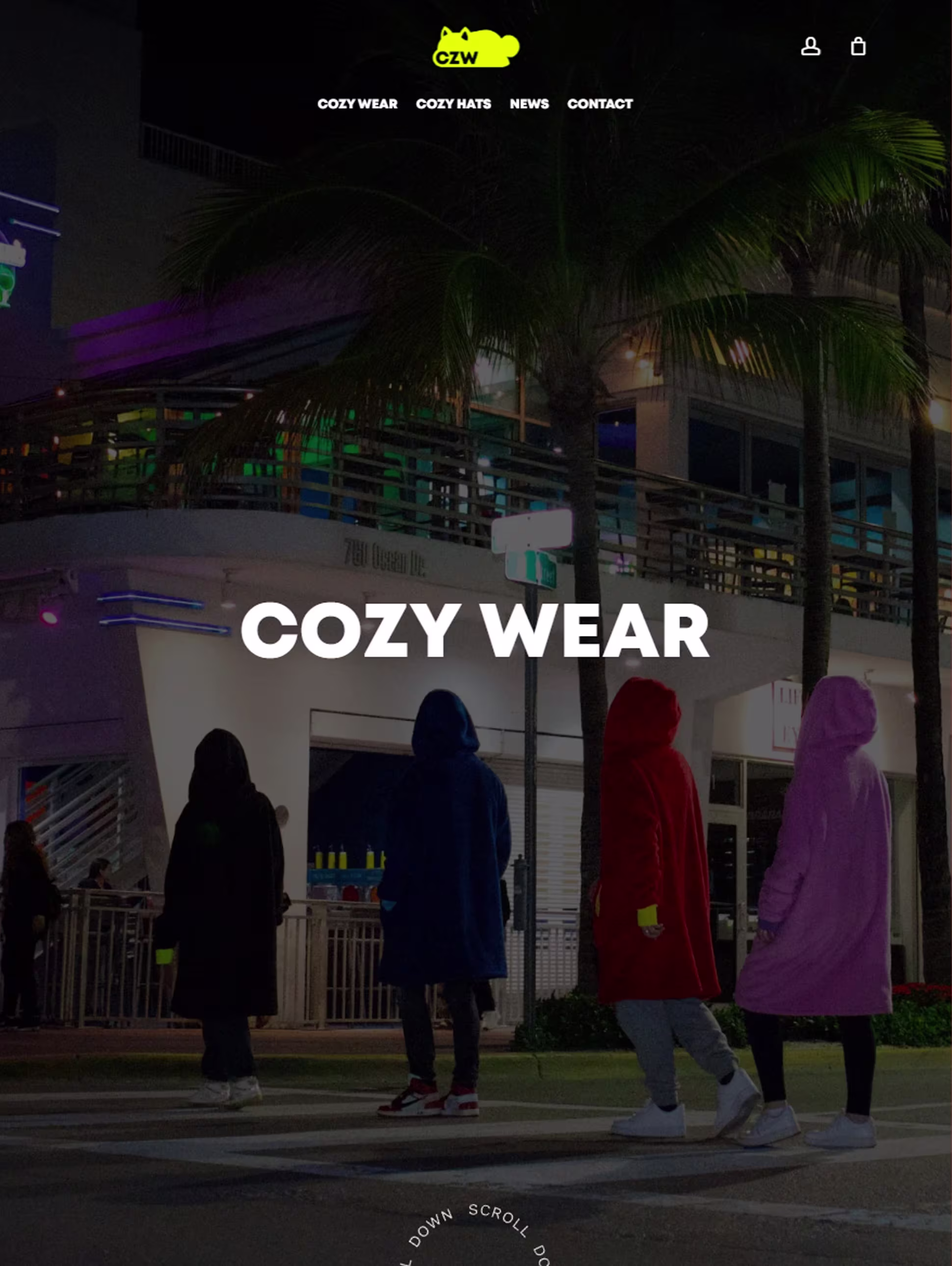 WearCZW Cozy Wear Website
